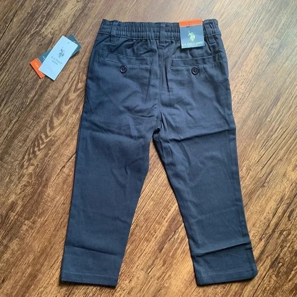 US Polo Assn Toddler Navy Blue School Uniform Twill Pants 2T - Picture 2 of 6